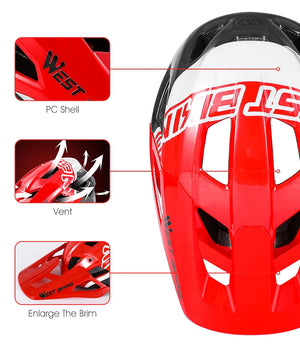 Casque de vélo, VTT, VTC, unisexe 56-60 CM "West Biking - XC sport" West Biking