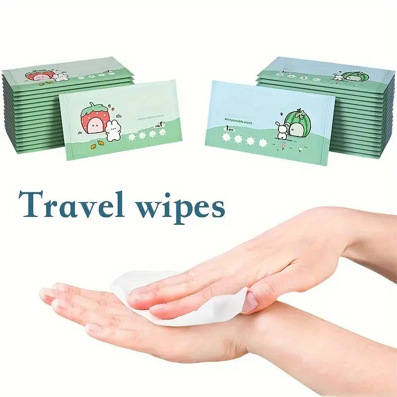 Lingettes de voyage imprégnées pour le voyage et la randonnée "Sanke Rescue - Travel wipe"