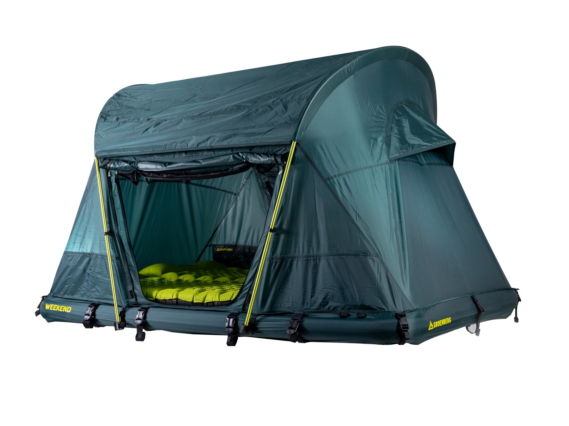 Tente de toit gonflable ultralégère 2 places avec technologie Dropstitch “Groenberg - WEEKEND Classic”
