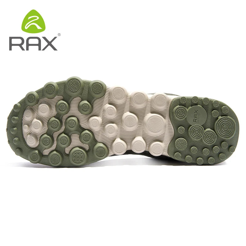 Chaussures de randonnée / marche basses en cuir avec traitement hydrofuge "Rax - RX-40006"