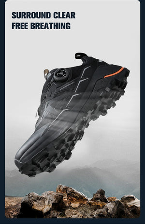 Les chaussures de trail Humtto RKT Explosive Force pour homme sont dotées de la technologie eVent® Dynamic Waterproof, de semelles robustes et d'un système de laçage rapide - des chaussures imperméables homme idéales pour le confort et la performance dans toutes les aventures.
