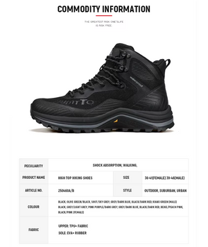 Les HUMTTO - HT-250460A chaussures de randonnée mid-top pour homme offrent une technologie Static Waterproof, avec tige mesh et synthétique, semelle robuste - bottines alpinisme marron/vert conçues pour confort et durabilité sur tous les sentiers.