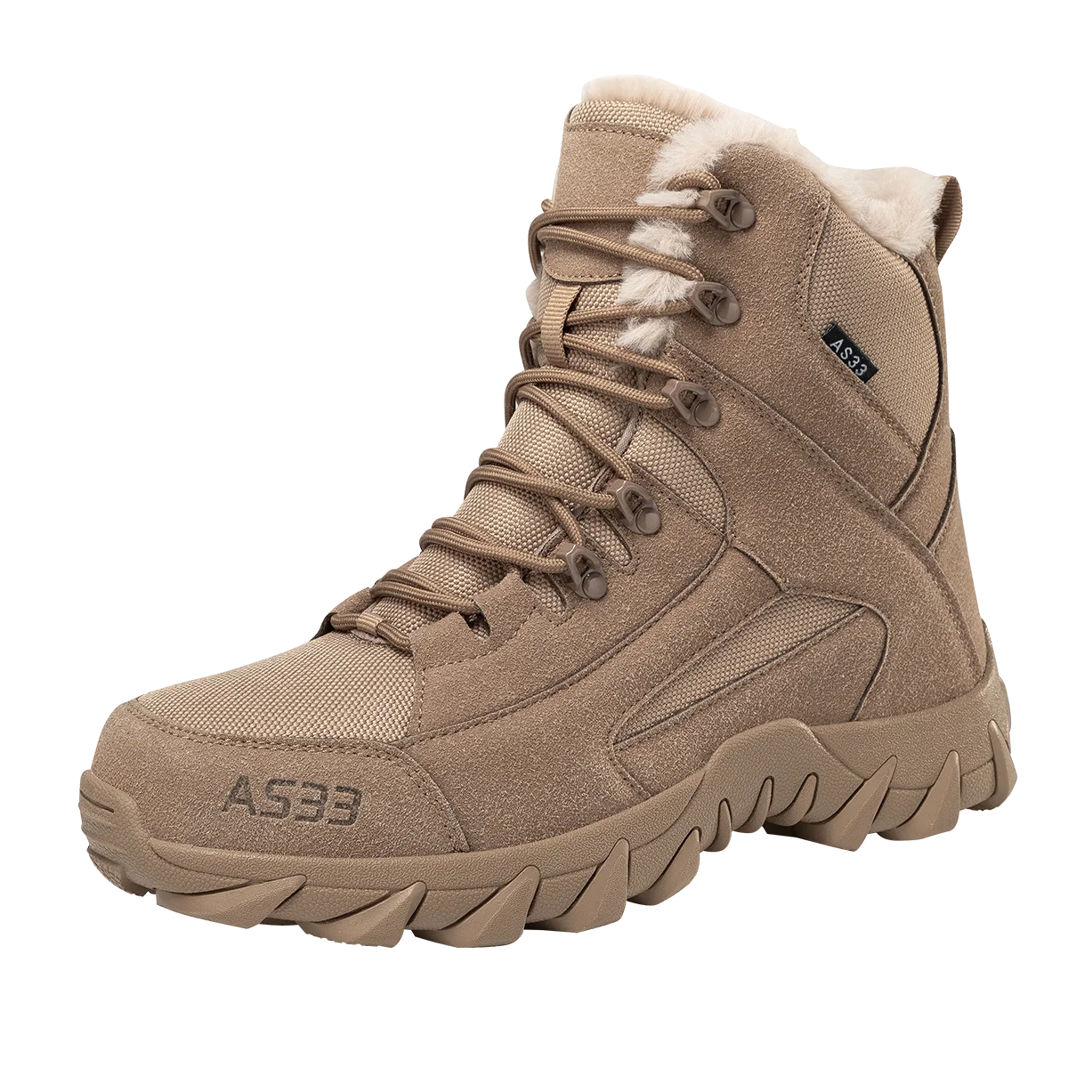 Chaussures high-top / bottines d'hiver imperméables avec doublure polaire pour homme "MX Outdoor - AS33"