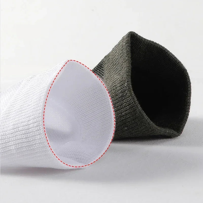 Lot de 5 paires de chaussettes homme en fibre de bambou antibactériennes "MiiOW - MQL2B28368", couleurs gris et noir, présentées sur fond blanc. Marque MiiOW.