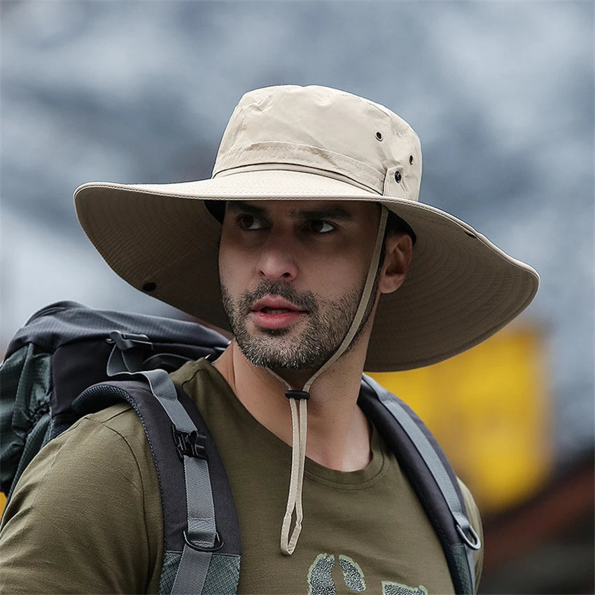 Chapeau bob d'été en maille respirante avec protection UV UPF 50+ "HUBTACTIAL - HU1402"