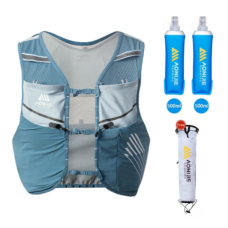 AONIJIE C9116-5L gilet d'hydratation léger pour téléphones de 6.8 pouces, sac à dos d'hydratation pour course sur sentier, randonnée, cyclisme Planète Rando