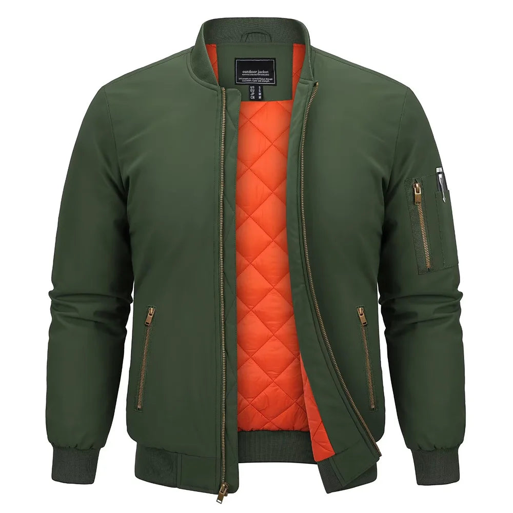 Parka hiver / veste bomber matelassée avec doublure polaire résistante à la pluie "TACVASEN - TJ368"