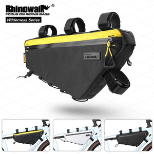 Sacoche triangulaire pour cadre de vélo, VTT, VTC, Gravel 2,9L "Rhinowalk - BHD0018" Rhinowalk