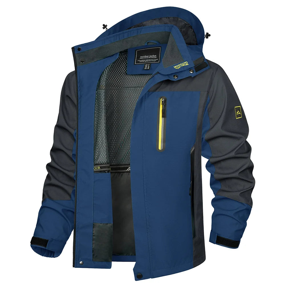 Hardshell / veste imperméable et légère pour homme "TACVASEN - TJ396"
