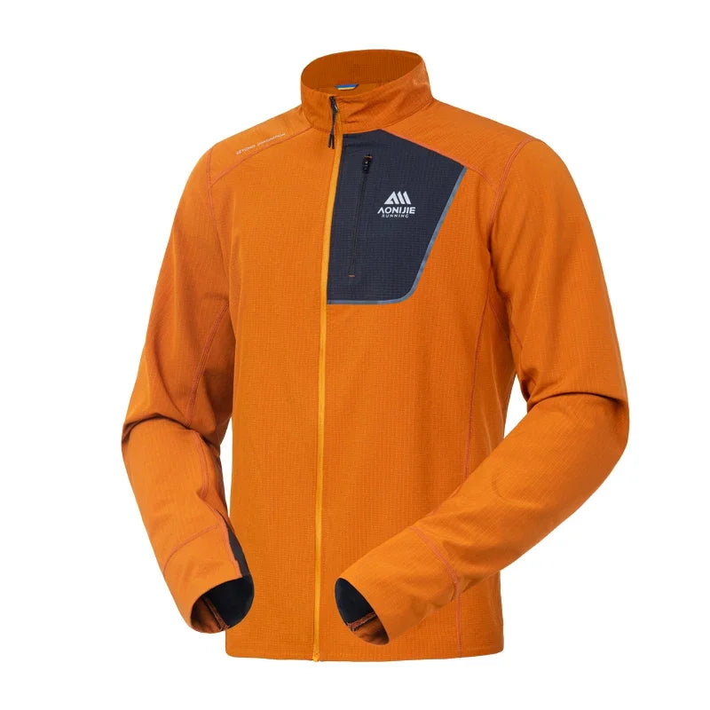 Sweat-shirt / t-shirt technique en micro-polaire à col montant "AONIJIE - FM5206"