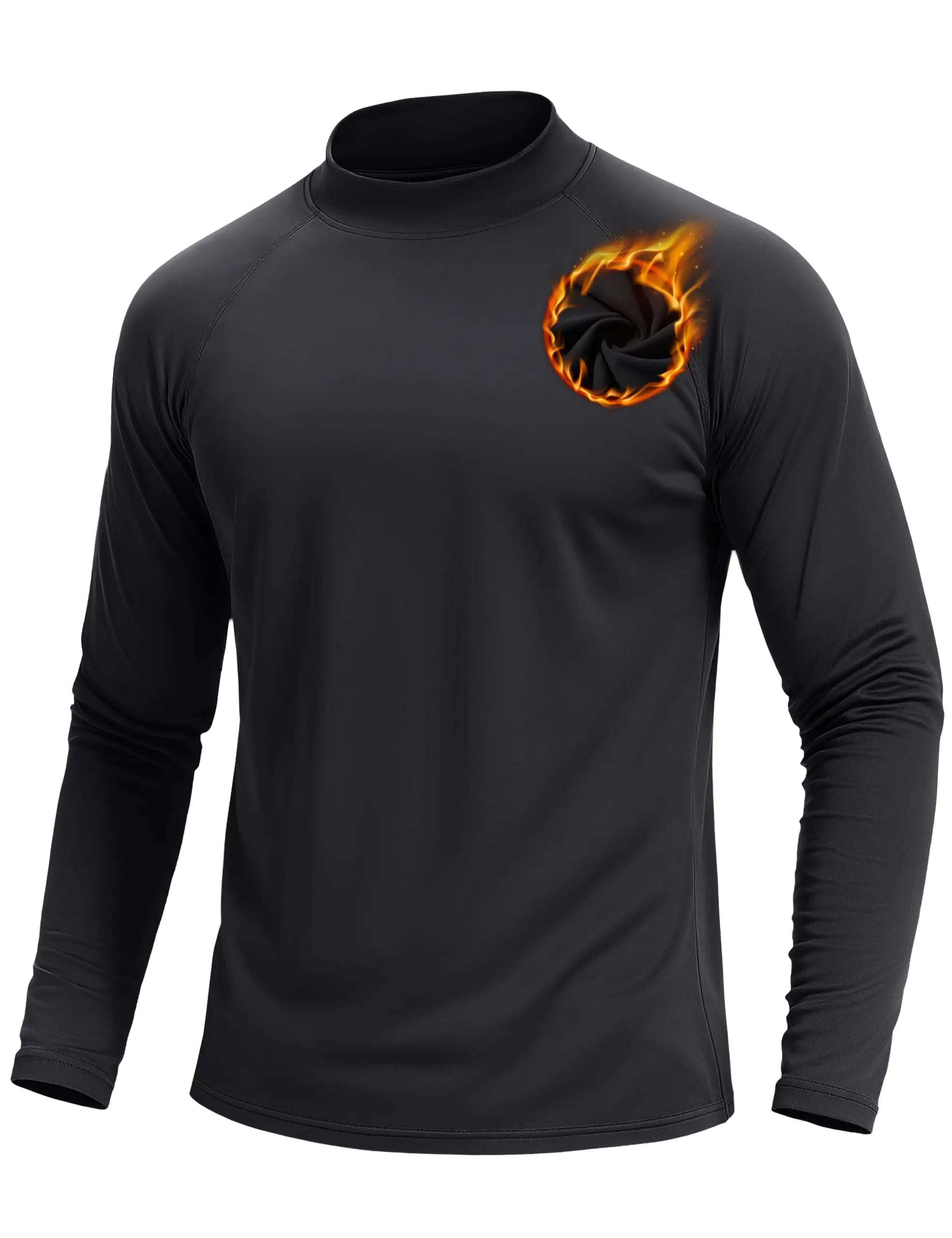 T-shirt thermique polaire à col roulé 4 way strech pour homme "TACVASEN - CTA22"