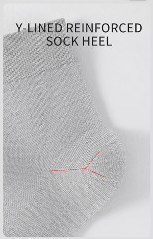 Lot de 5 paires de chaussettes homme en fibre de bambou antibactériennes "MiiOW - MQL2B28368", couleurs gris et noir, présentées sur fond blanc. Marque MiiOW.