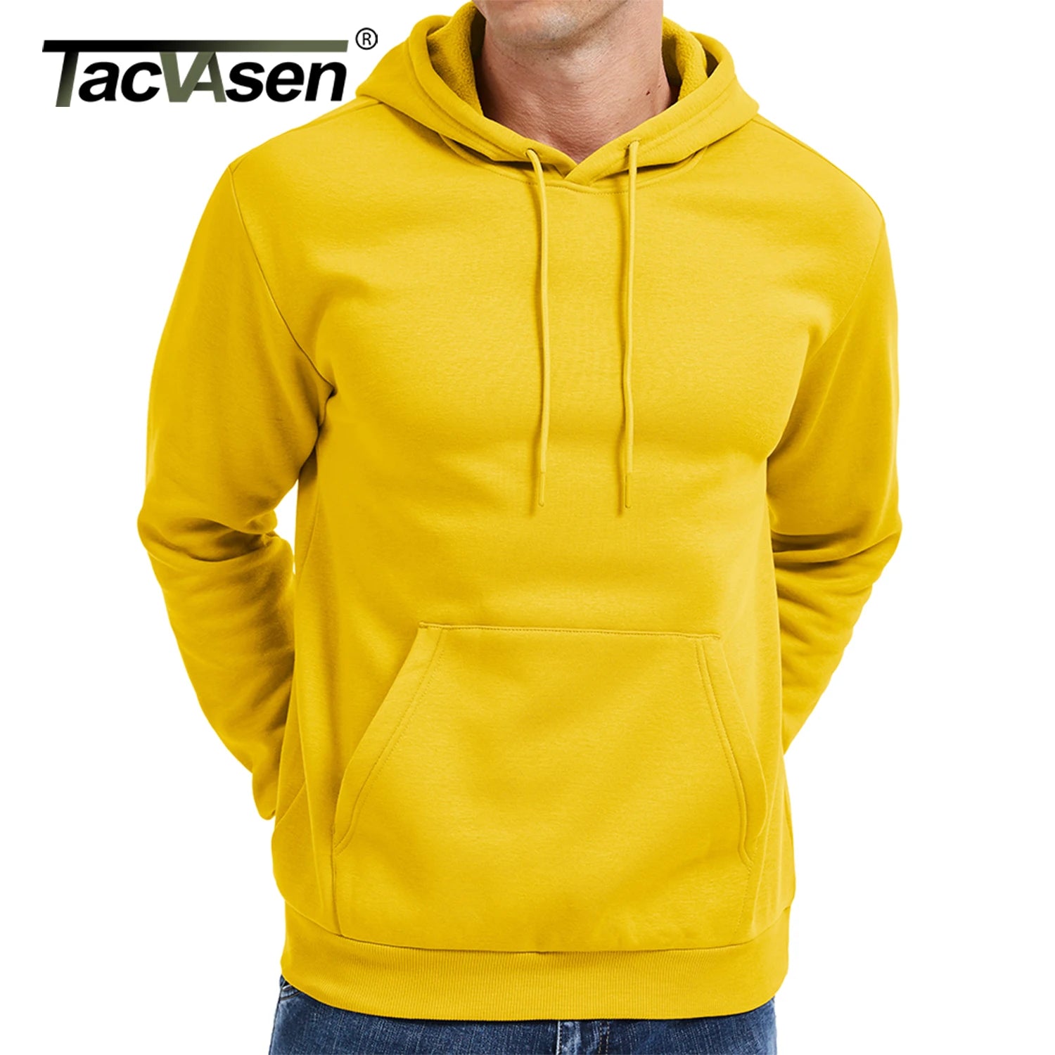 Sweat à capuche / Sweatshirt doublé polaire pour homme "TACVASEN - CTC14"