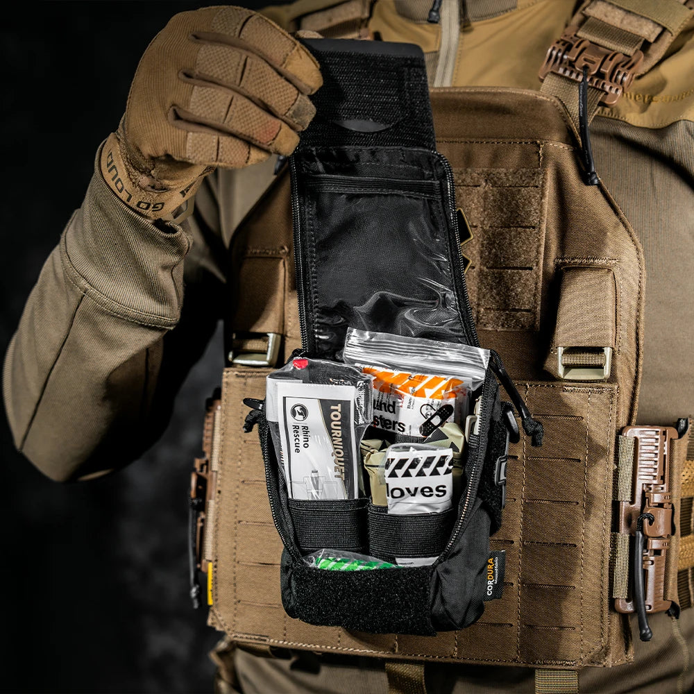 Kit tactique compatible MOLLE pour les services d'urgence "RHINO RESCUE - MOLLE IFAK"