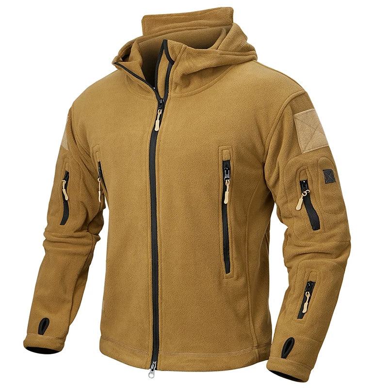 Softshell thermique / veste polaire tactique d'hiver pour homme "TACVASEN - LSTJ410"