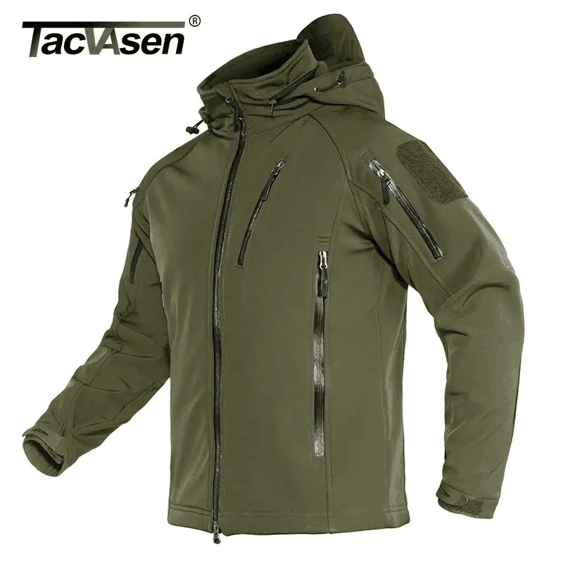 Softshell / polaire coupe-vent & imperméable à capuche "TACVASEN - LSTJ404"