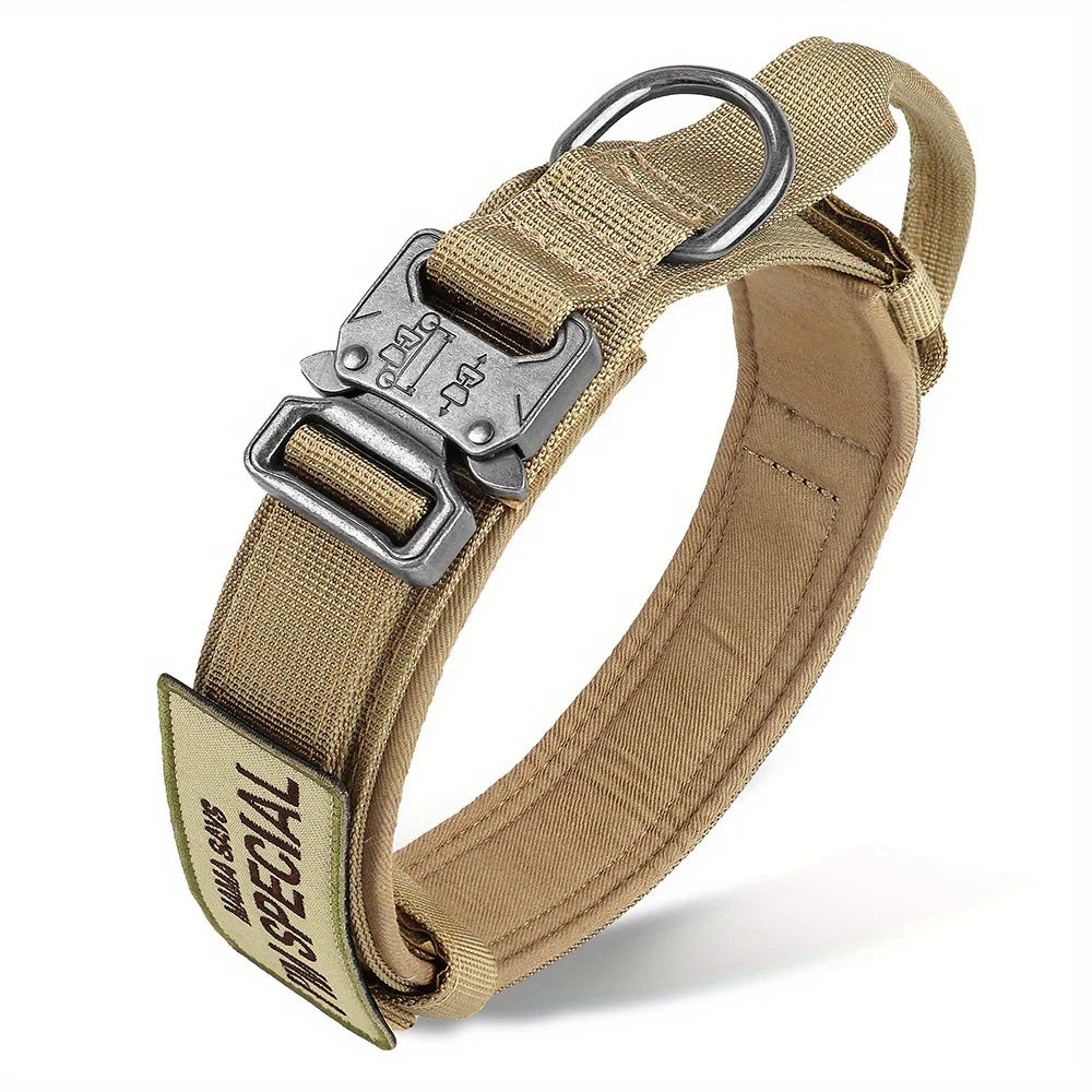 Colliers tactiques robustes pour chiens avec poignée "PETRAVEL - Tactical dog collar"