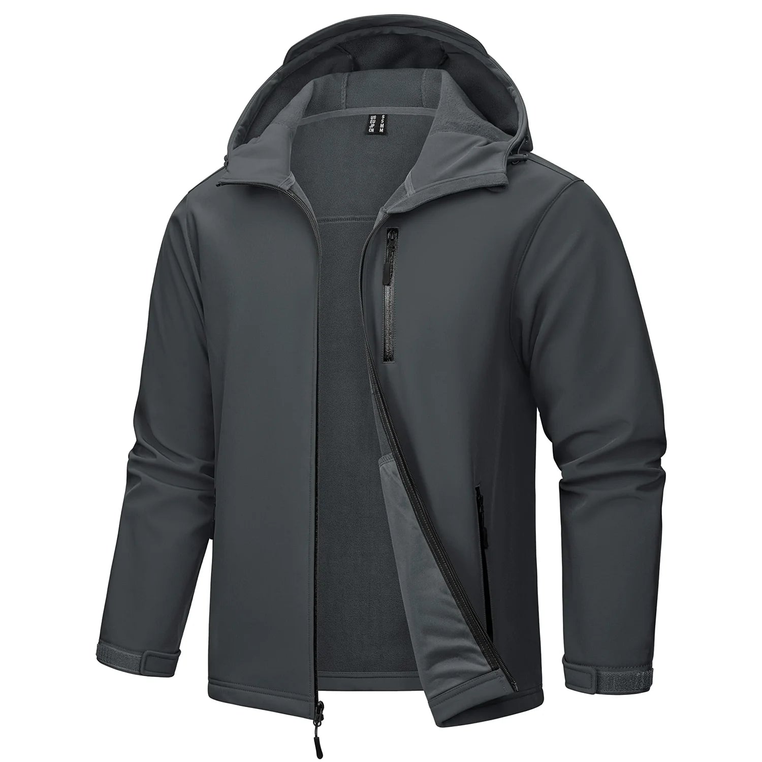 Softshell / veste en polaire imperméable à capuche pour homme "TACVASEN - TJ659"