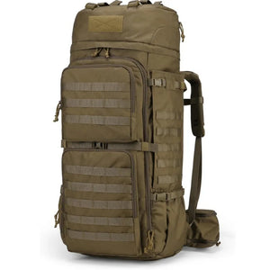 Sac à dos tactique kaki 75 L Spanker Excellente Elite WDT2012, polyester 900D, système MOLLE, idéal pour la randonnée en plein air.