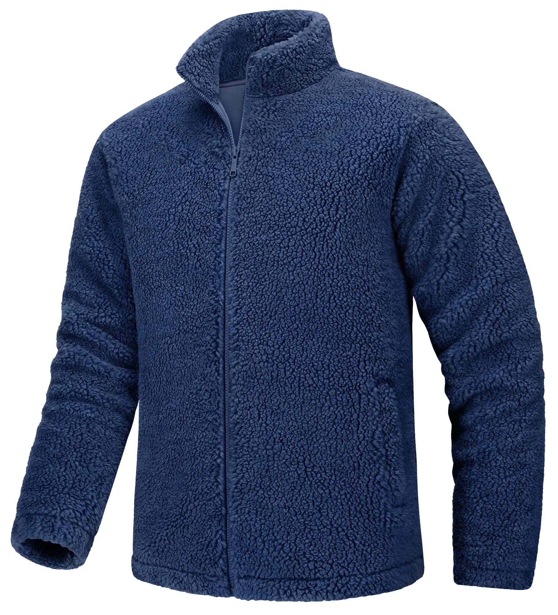 Pull en polaire / veste sherpa chaude zippée intégrale pour homme "TACVASEN - TJ605"