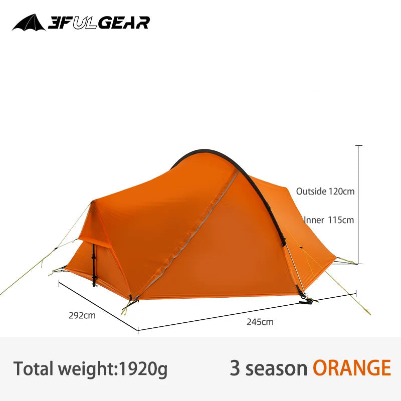 3F UL GEAR SHELL 2 personnes tente extérieure Camping tente randonnée ultraléger parasol coupe-vent cabine tente Planète Rando