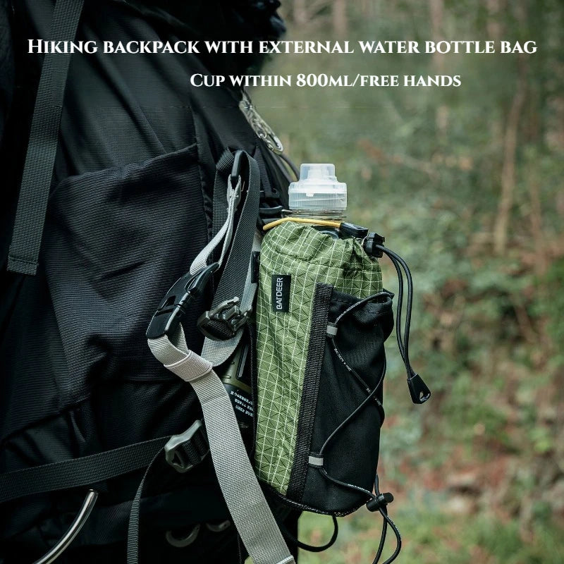 Sac d'extension amélioré pour randonnée et camping, pochette de rangement externe pour téléphone, sacoche imperméable en Dyneema pour bouteille d'eau Planète Rando