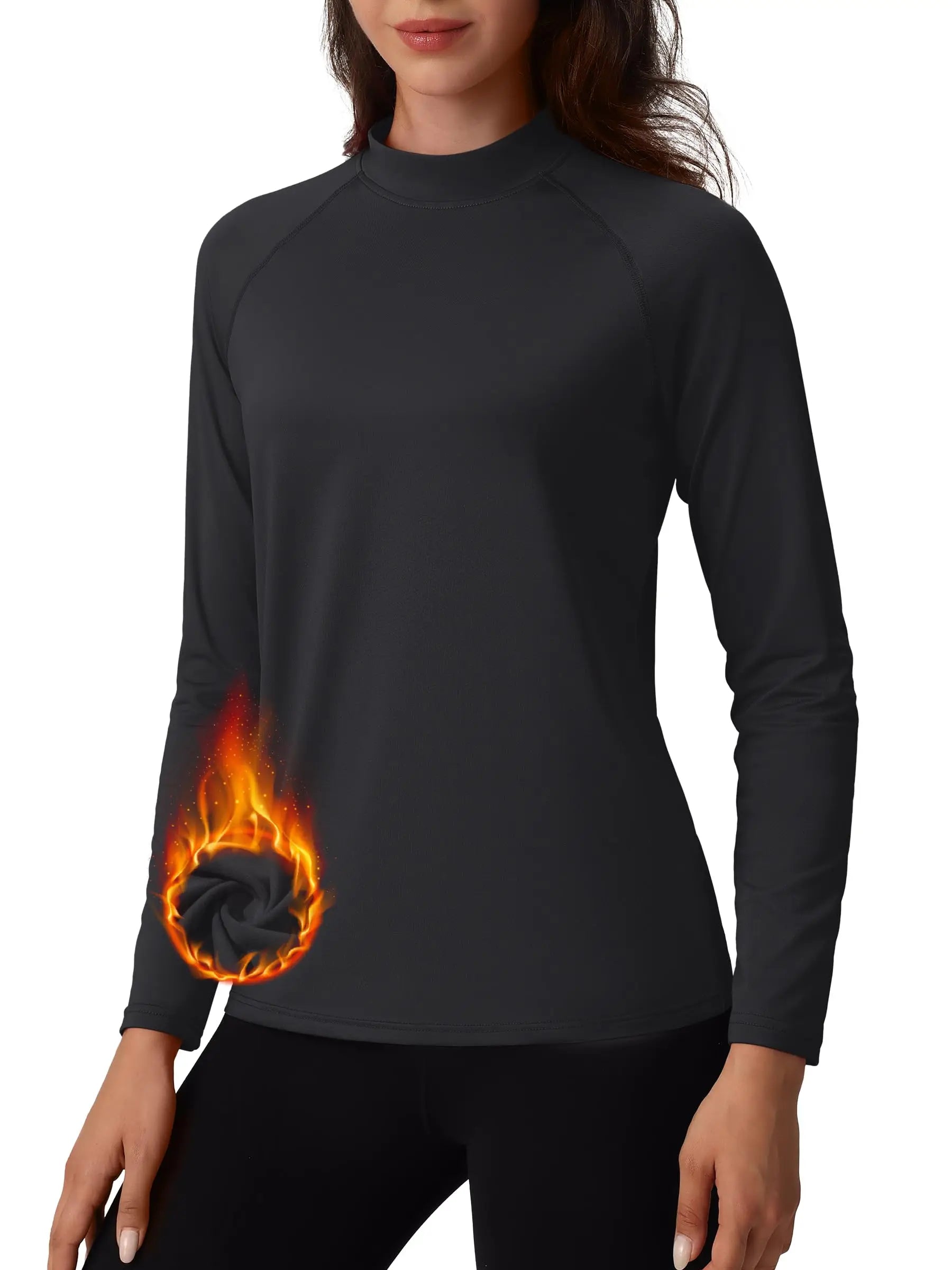 Sous-vêtement technique / sous-pull d'hiver doublé polaire pour femme "TACVASEN - TS329"