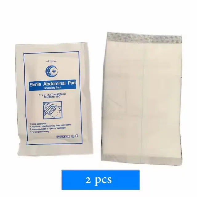 2/5/10 pièces de coussinets abdominaux ABD 5x9 pouces, accessoires de kits de premiers soins pour voyage en plein air Peel