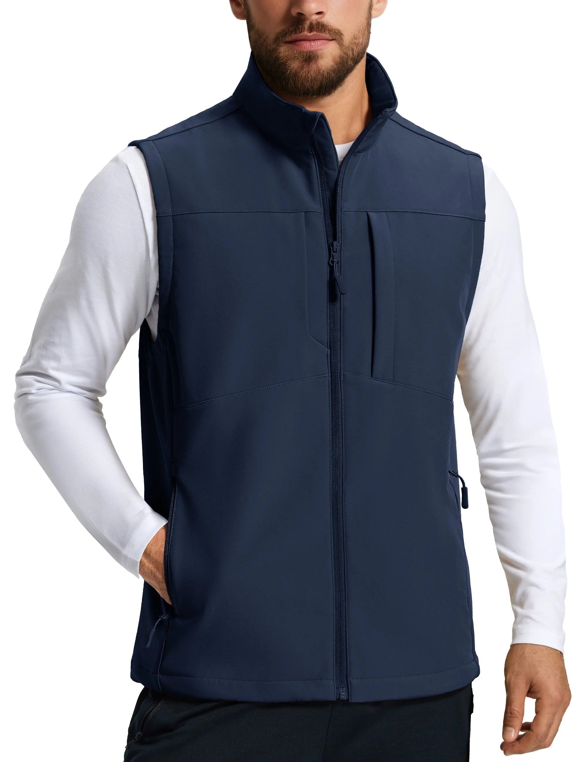 Gilet / softshell sans manche en micro-polaire pour homme "TACVASEN - CTE8"