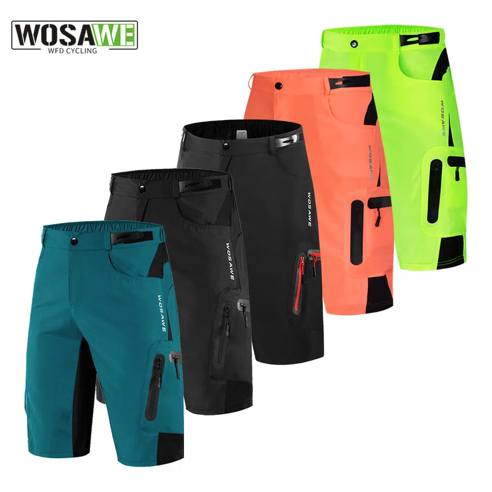 Short VTT, descente à séchage rapide pour homme "WOSAWE - BL132"