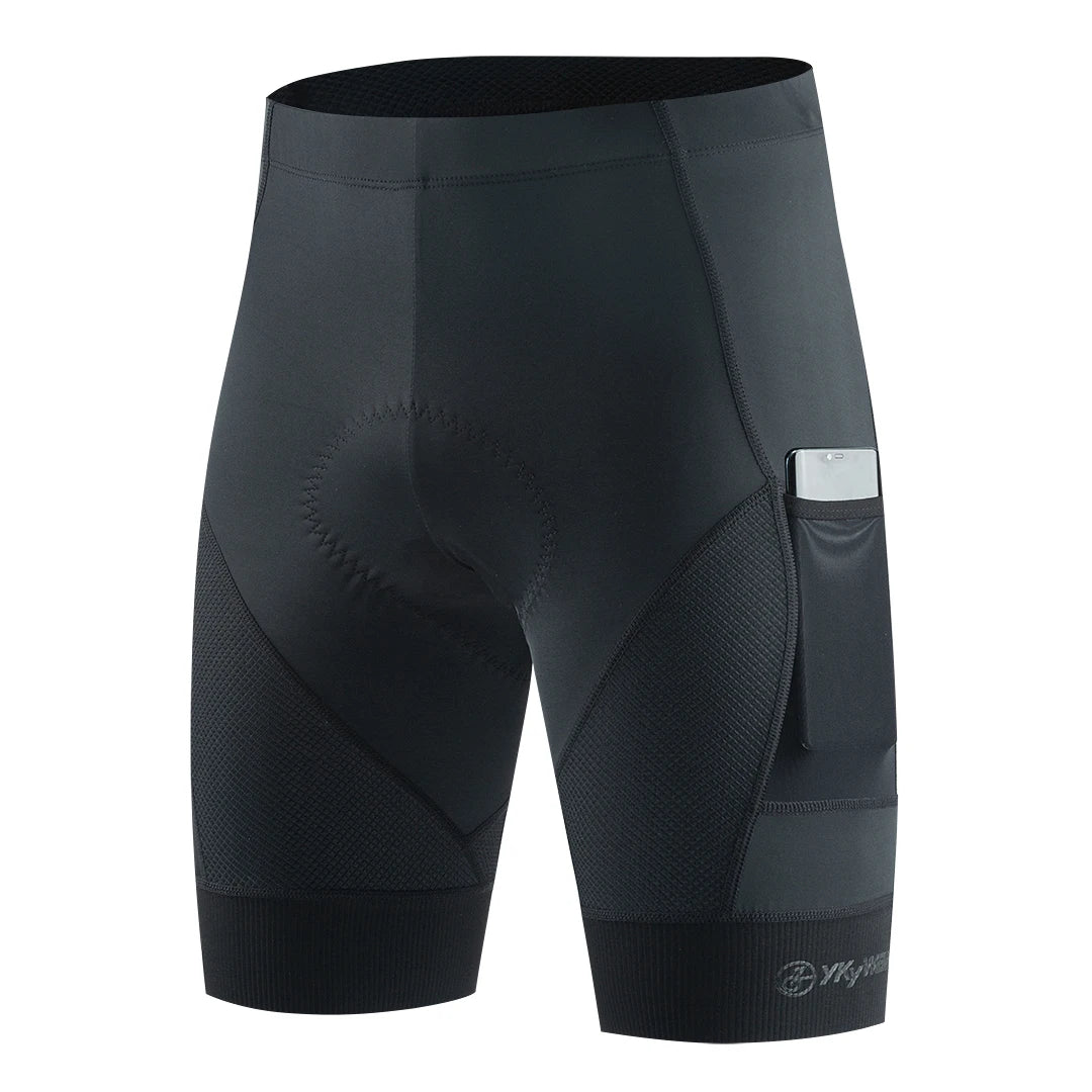Short de cyclisme rembourré avec 2 poches "YKYWBIKE - YPZ889"