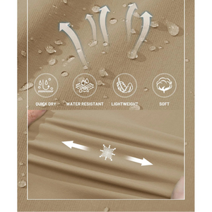 TACVASEN Short cargo d'été à 5 poches zippées, séchage rapide, pour homme, short de pêche, extensible, pour la randonnée en plein air, short de travail en nylon, léger Planète Rando