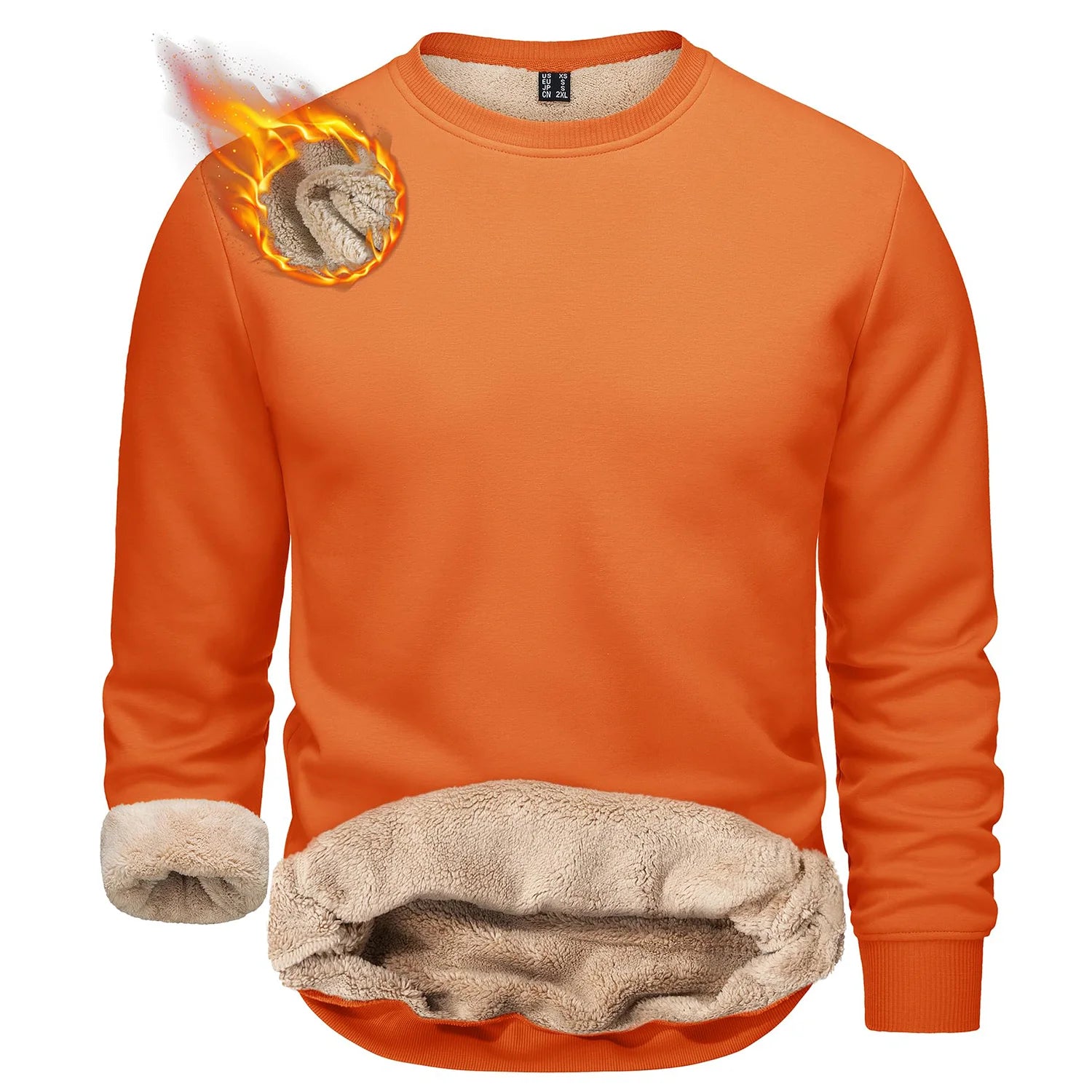 T-shirt polaire / sweat-shirt d'hiver à col rond pour homme "TACVASEN - TJ558D-2"