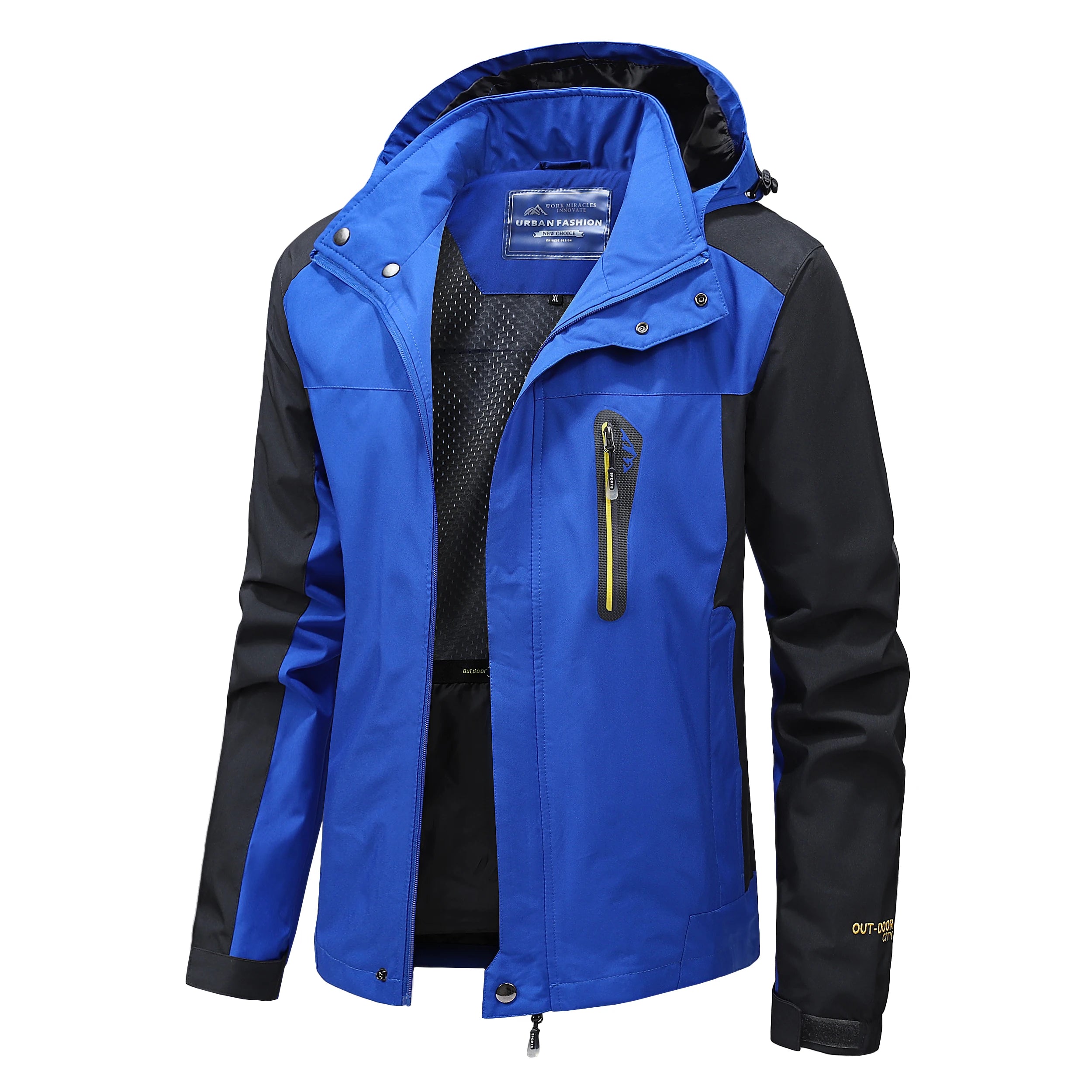Veste de randonnée / Hardshell imperméable grande taille 700g "Work Miracles - Sport Outdoor"