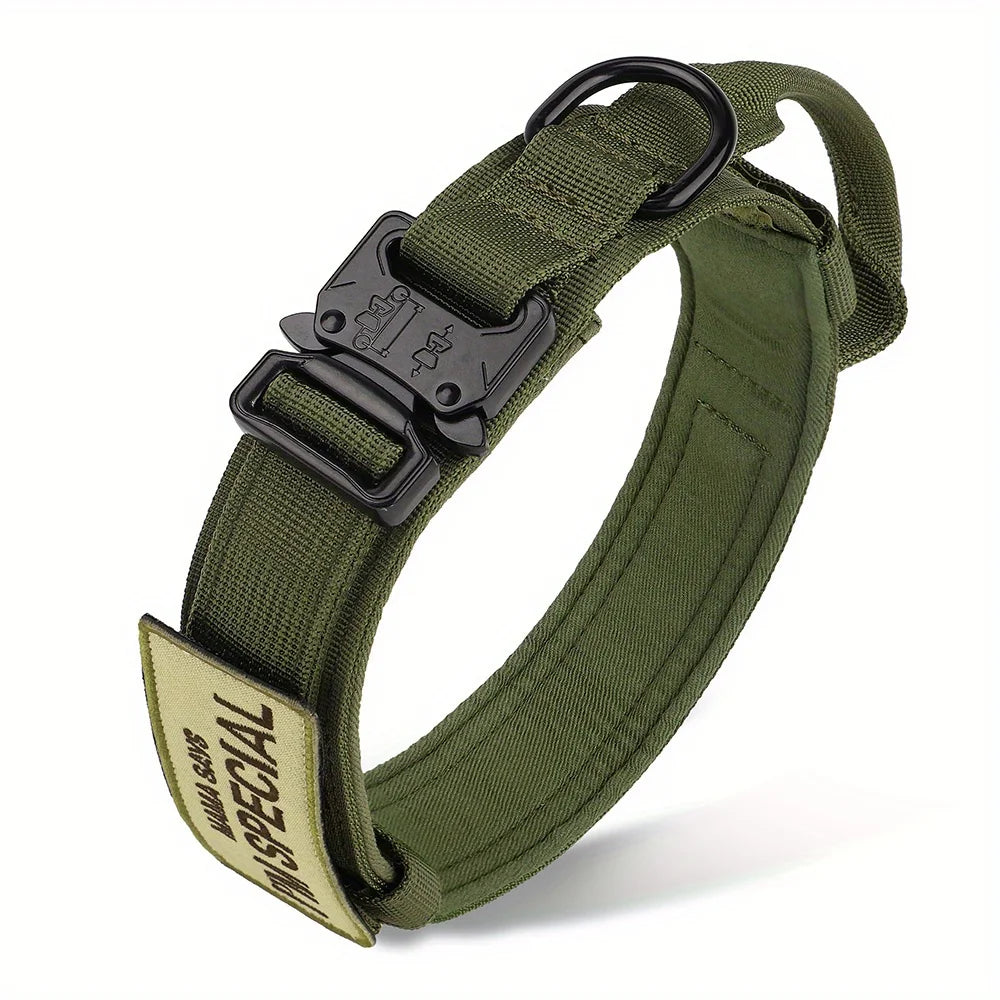 Colliers tactiques robustes pour chiens avec poignée "PETRAVEL - Tactical dog collar"