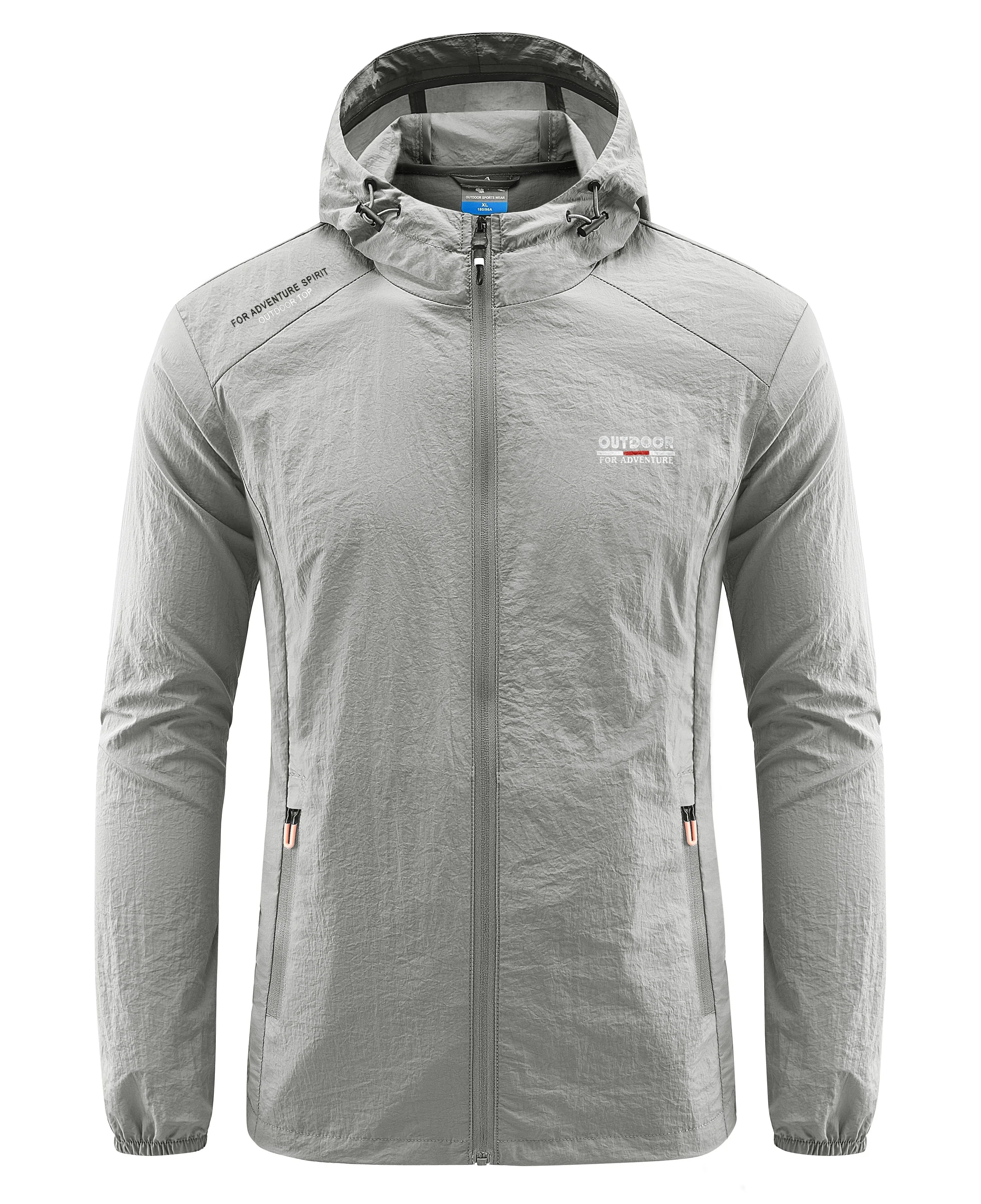 Veste de protection solaire à séchage rapide pour homme, coupe-vent ultra léger, coupe-vent à capuche, extérieur, randonnée, pêche, cyclisme, sport, été OSW