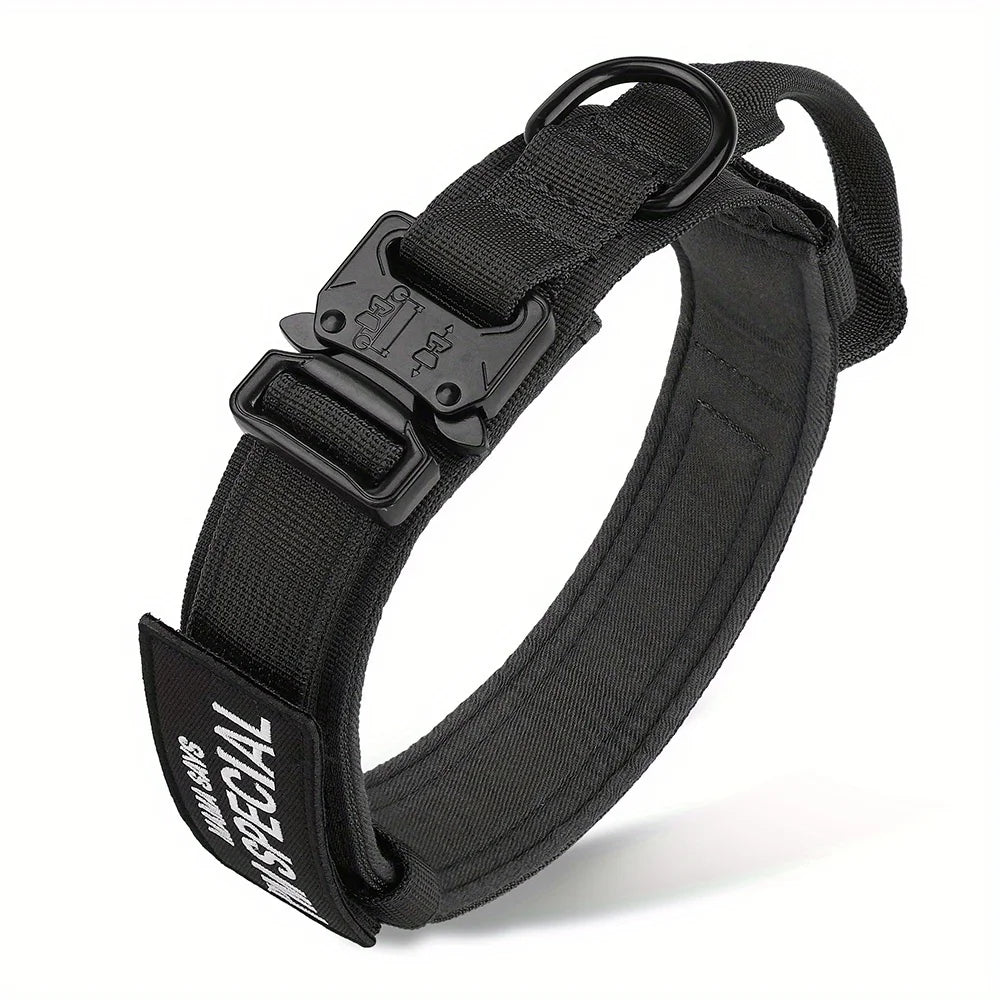 Colliers tactiques robustes pour chiens avec poignée "PETRAVEL - Tactical dog collar"