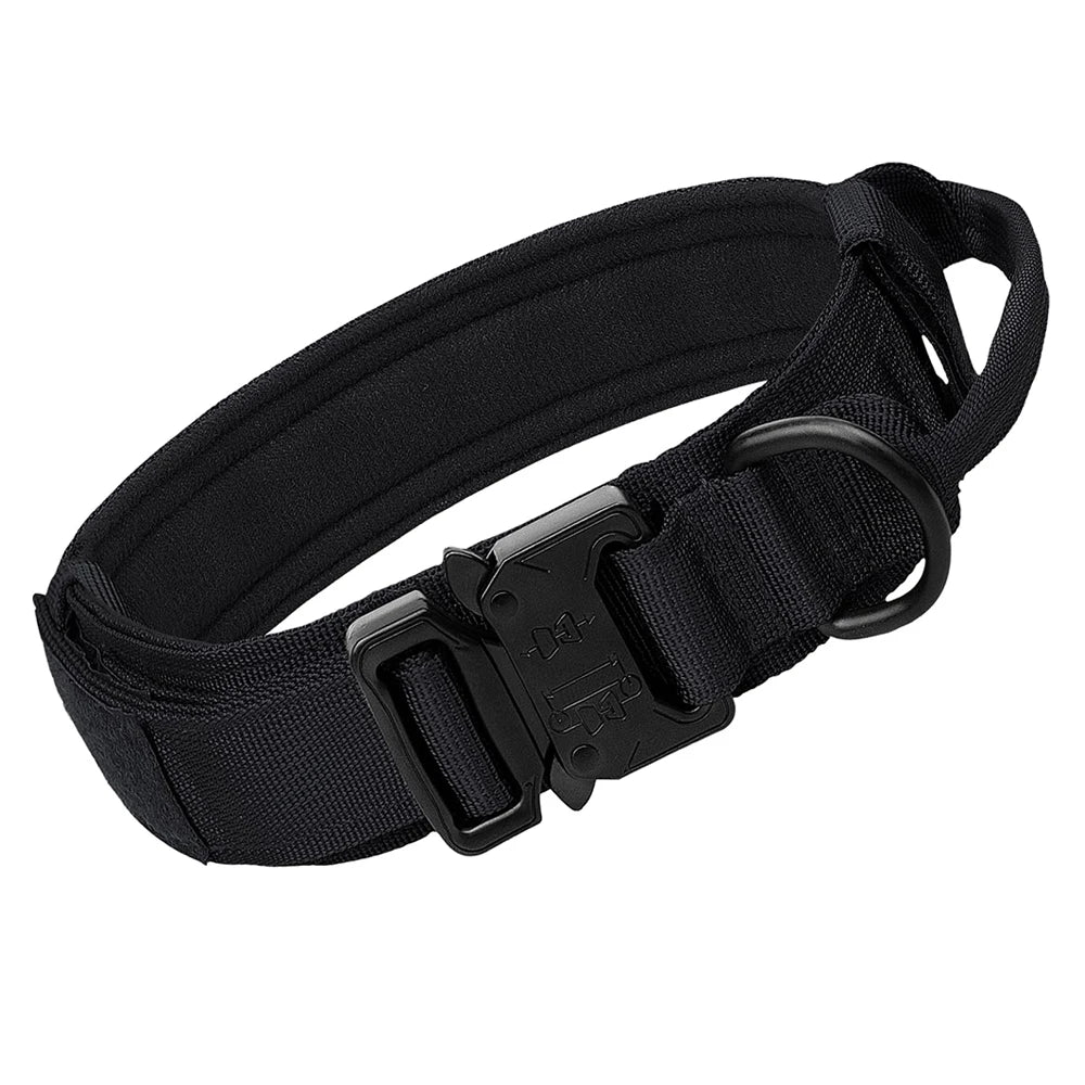 Colliers tactiques robustes pour chiens avec poignée "PETRAVEL - Tactical dog collar"