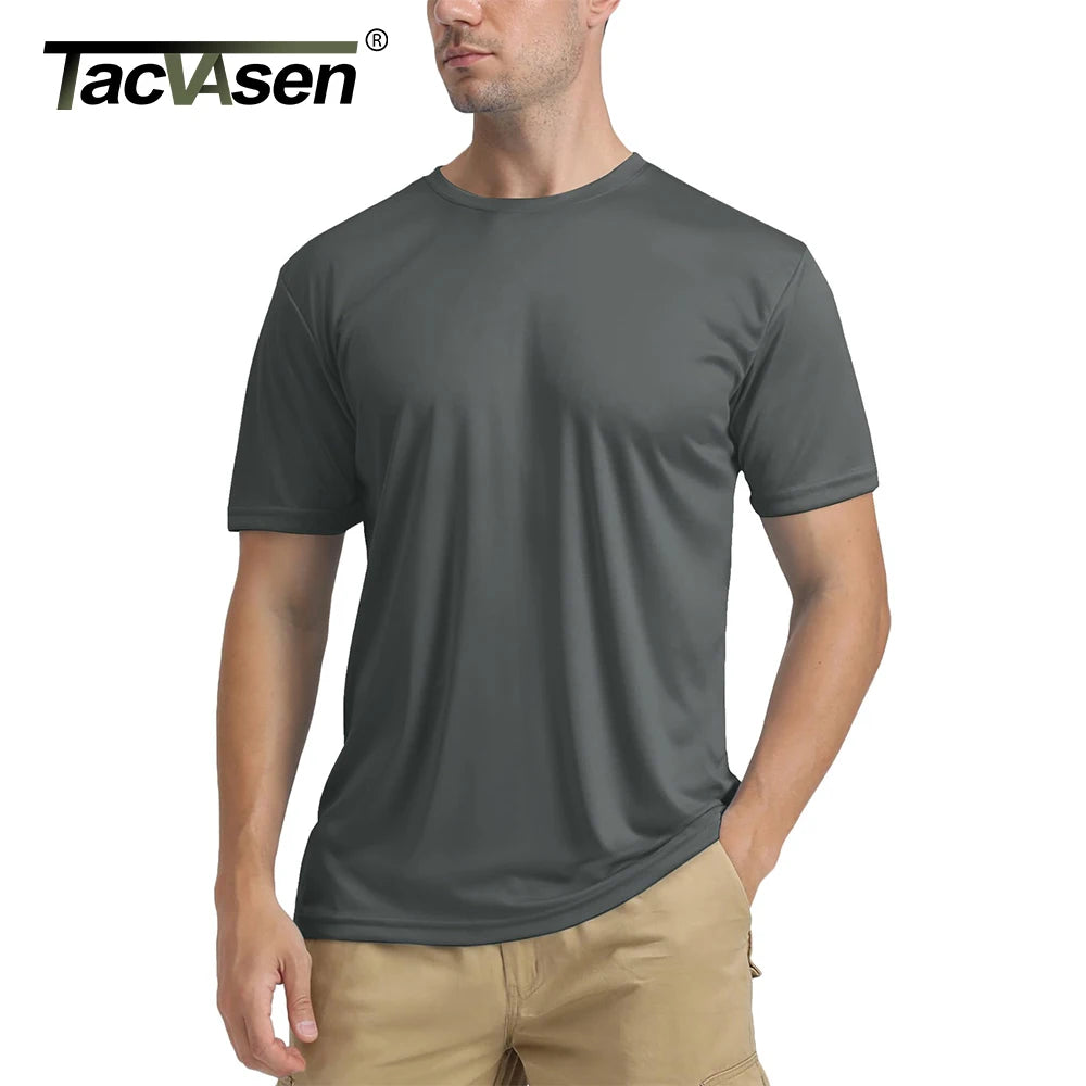 T-shirt manches courtes anti-UV UPF 50+ à col rond homme "TACVASEN - TS204"