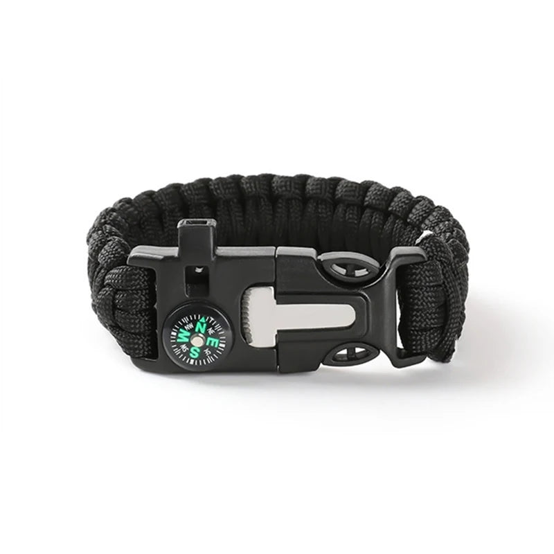 Bracelet de survie paracorde multifonction en plein air pour hommes et femmes, Camping, aventure, sauvetage d'urgence, corde de survie Survival Gear Pro