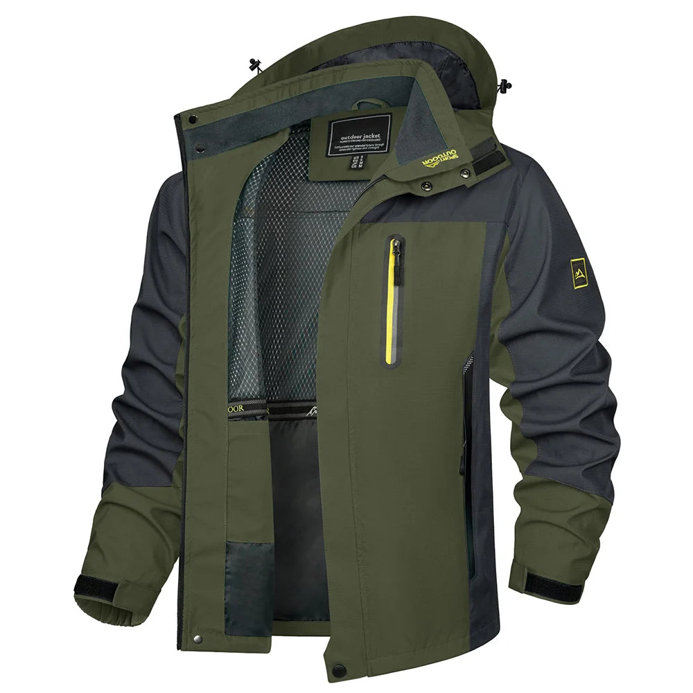 Hardshell / veste imperméable et légère pour homme "TACVASEN - TJ396"