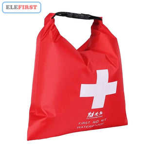 Trousse de premiers secours Portable rouge étanche 1,2 l, Kits d'urgence, étui uniquement pour camping en plein air, voyage, sac médical d'urgence, traitement ELEFIRST