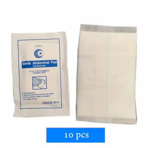 2/5/10 pièces de coussinets abdominaux ABD 5x9 pouces, accessoires de kits de premiers soins pour voyage en plein air Peel