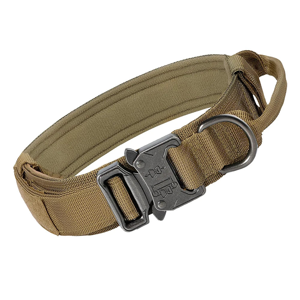 Colliers tactiques robustes pour chiens avec poignée "PETRAVEL - Tactical dog collar"