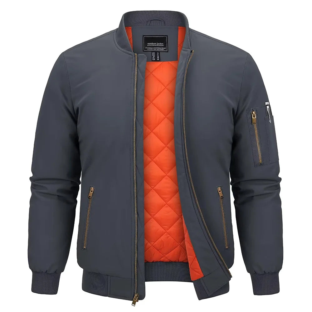 Parka hiver / veste bomber matelassée avec doublure polaire résistante à la pluie "TACVASEN - TJ368"