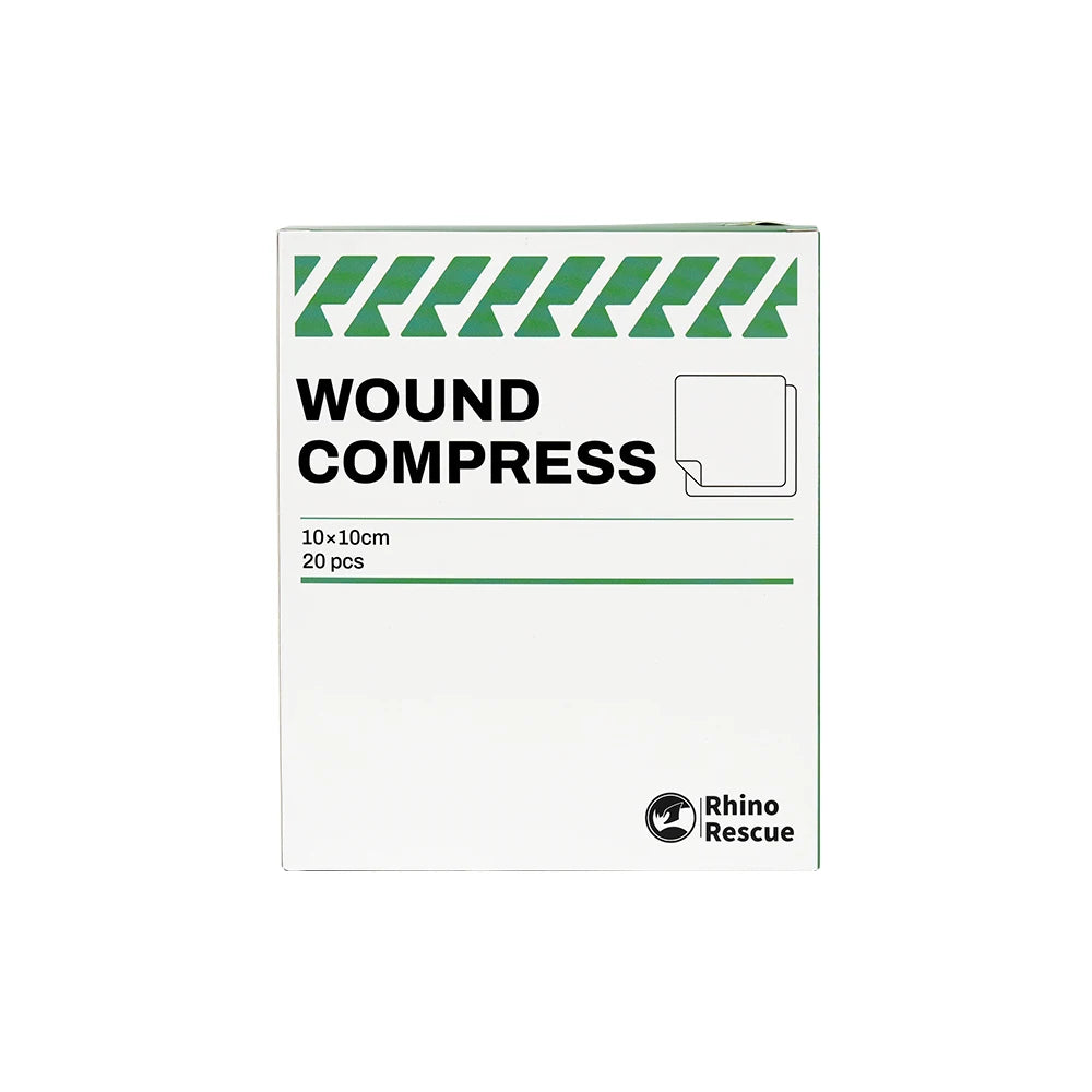 Compresses de gaze stériles pour plaies "Rhino Rescue - CR-WC01"