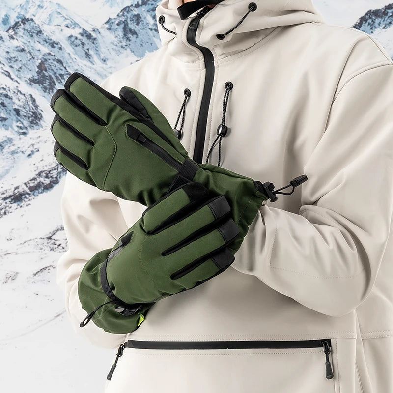 Gants de ski tactiles & imperméables avec poignet allongé et technologie 3M Thinsulate "Qunature - 16410045"