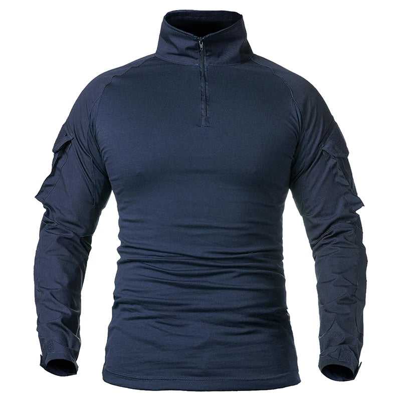Chemise de combat à manches longues en coton ripstop pour homme "TACVASEN - LSTS139"