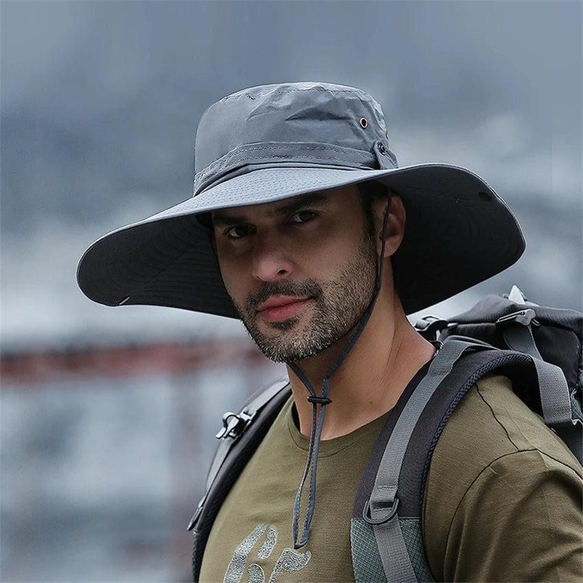 Chapeau bob d'été en maille respirante avec protection UV UPF 50+ "HUBTACTIAL - HU1402"