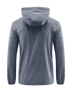 Veste de protection solaire à séchage rapide pour homme, coupe-vent ultra léger, coupe-vent à capuche, extérieur, randonnée, pêche, cyclisme, sport, été OSW